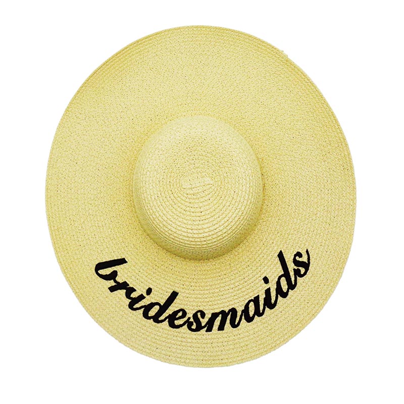 Beach Wedding Bridesmaid Sun Straw Hat