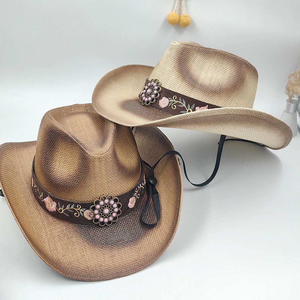 China Factory Straw Cowboy Hat For Women