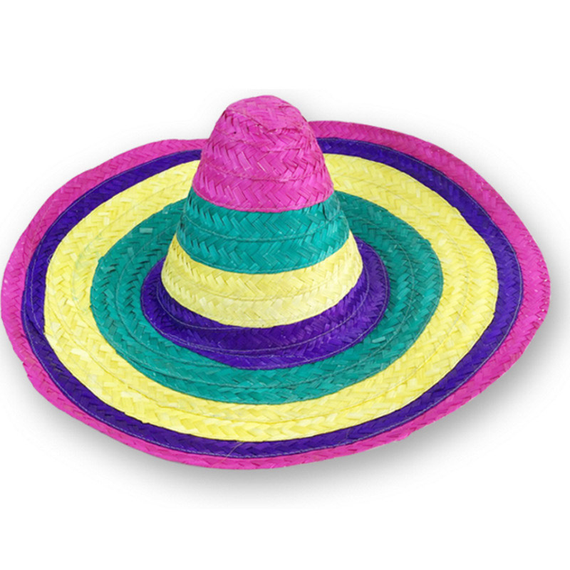 Colorful Bamboo Sombrero