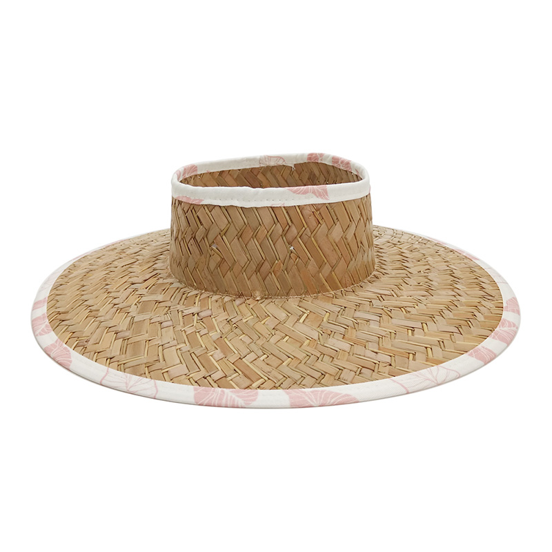 Custom Print Crownless Straw Hats