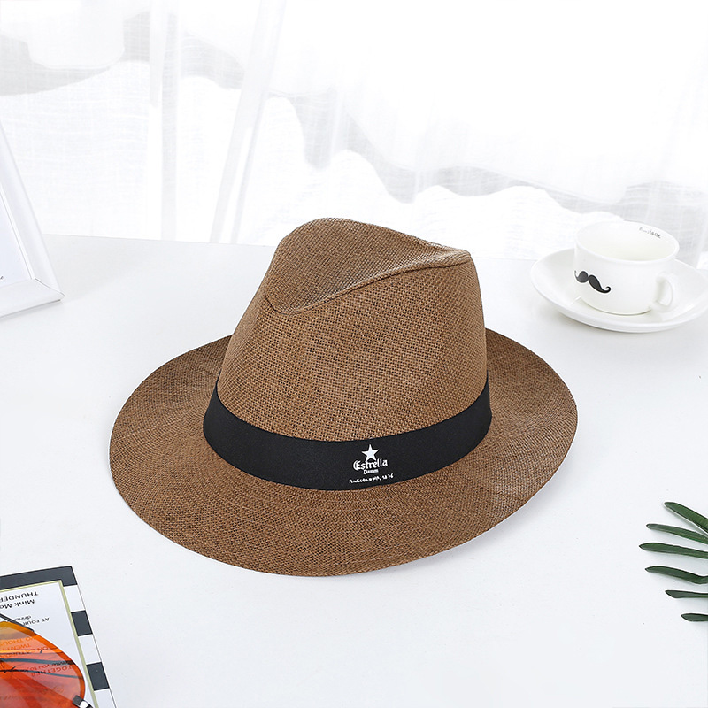 Custom Printed Logo Fedora Straw Hat for Event