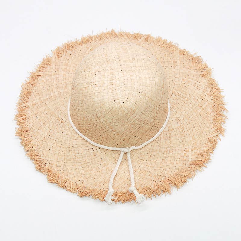 Natural Color Floppy Raffia Hat for Women